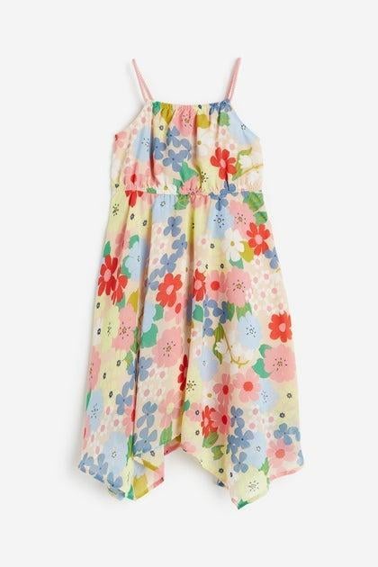 Сукня H&M 1026483 Квіти 104 см Молочний