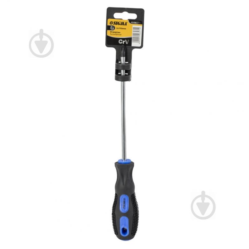 Викрутка хрестова PH2×150мм СrV SIGMA (4006571) - фото 2 Викрутка хрестова PH2×150мм СrV SIGMA (4006571) - фото 2