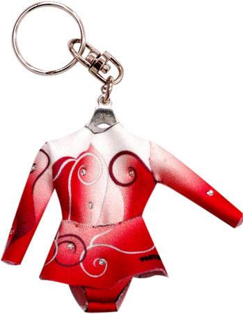 Брелок мини купальник Красный Арабеск (01563)