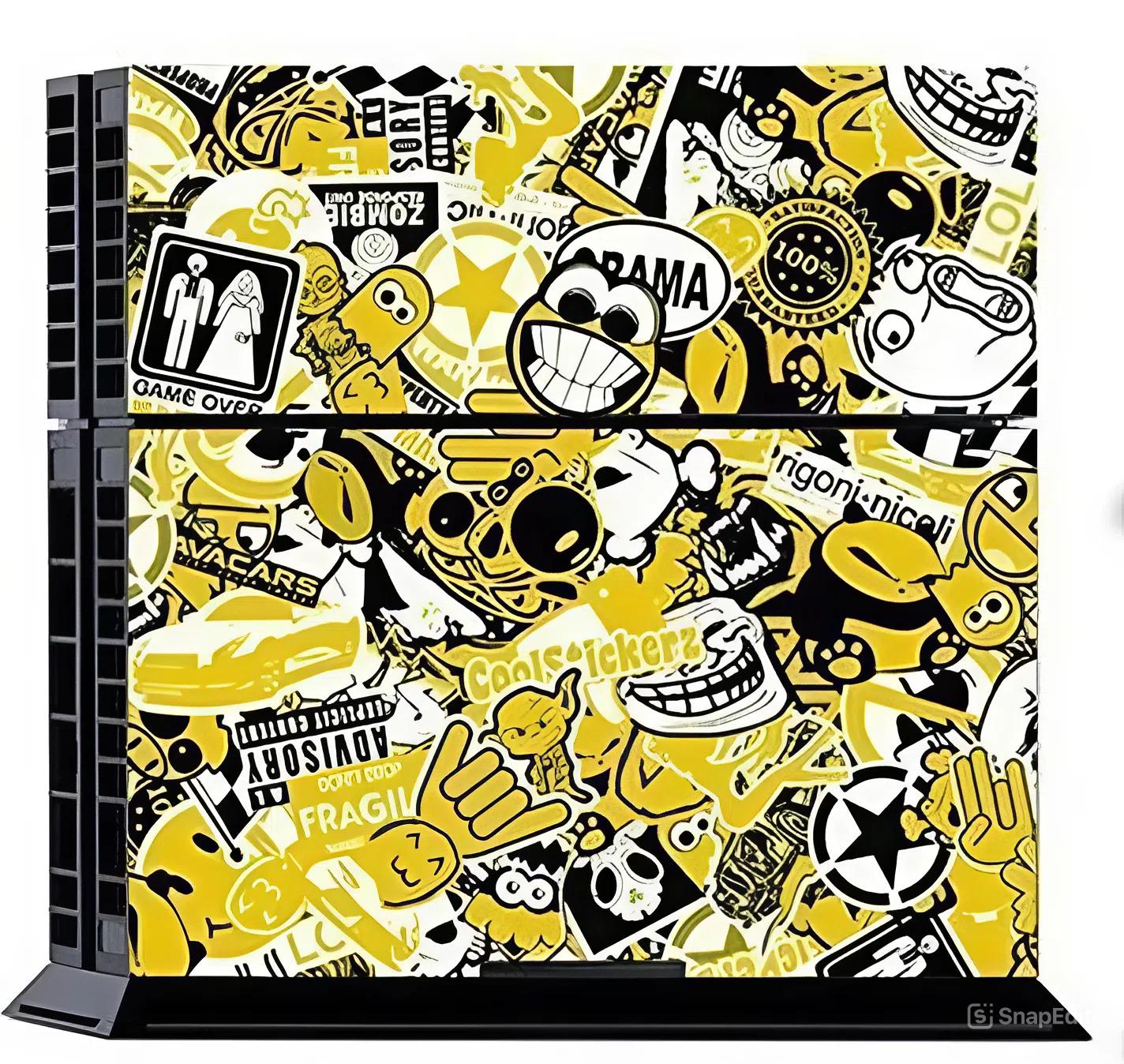 Наклейка виниловая Sony PlayStation PS4 Fat DualShock 4 Fragil