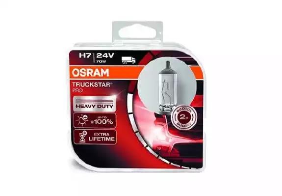 Лампочка галогенна Osram H7 PX26d 24V-70 Вт +120 Light Truck Star 64215TSP-HCB 2 шт.