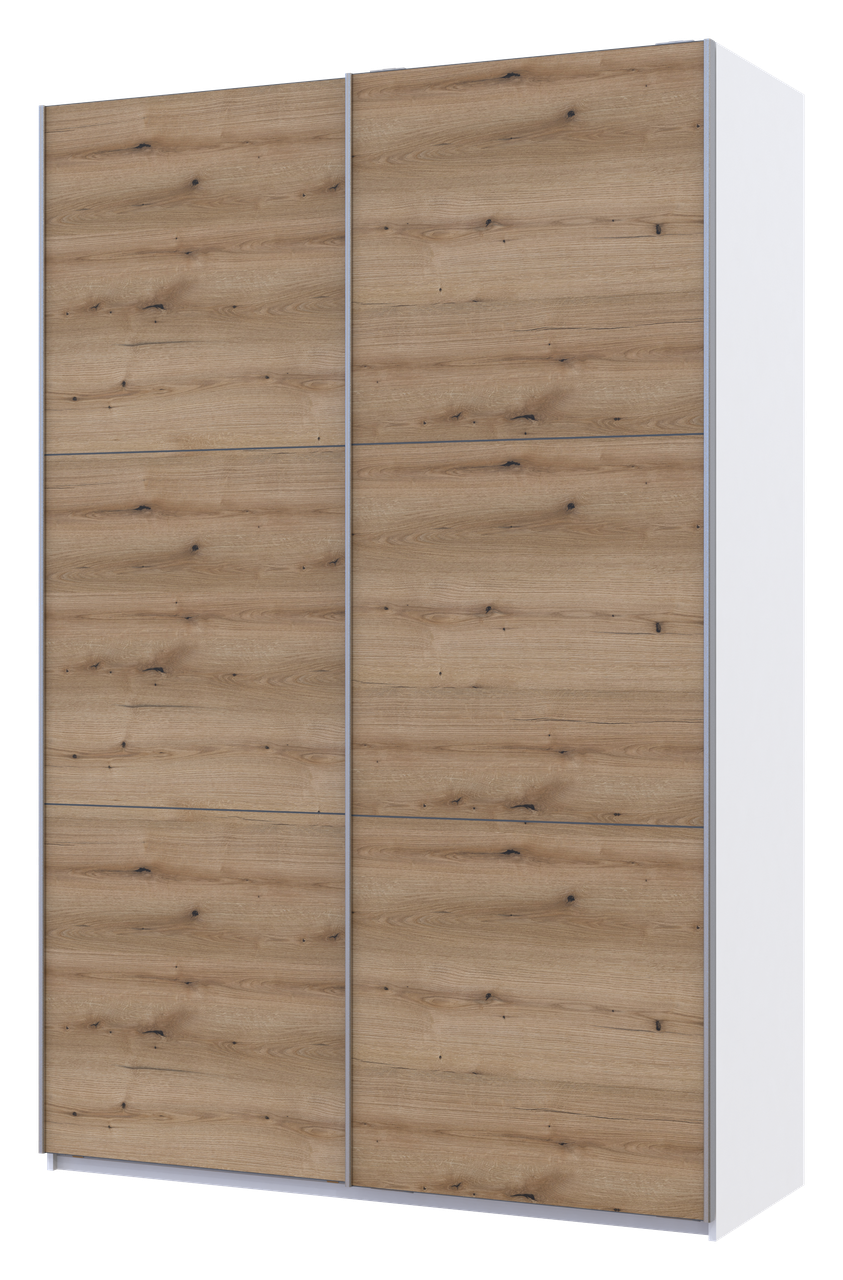 Шкаф-купе двухдверный Doros G-Caiser 160х60х240 см Белый/Дуб эвок (DRS-011022)