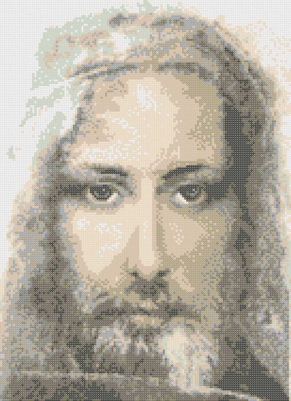 Схема вышивки бисером Туринская Плащаница (757804502)