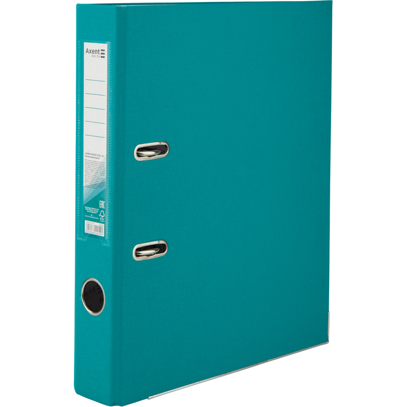 Папка-регистратор односторонняя PP D1713-16C 5 см собранная Бирюзовый (4250266242591)