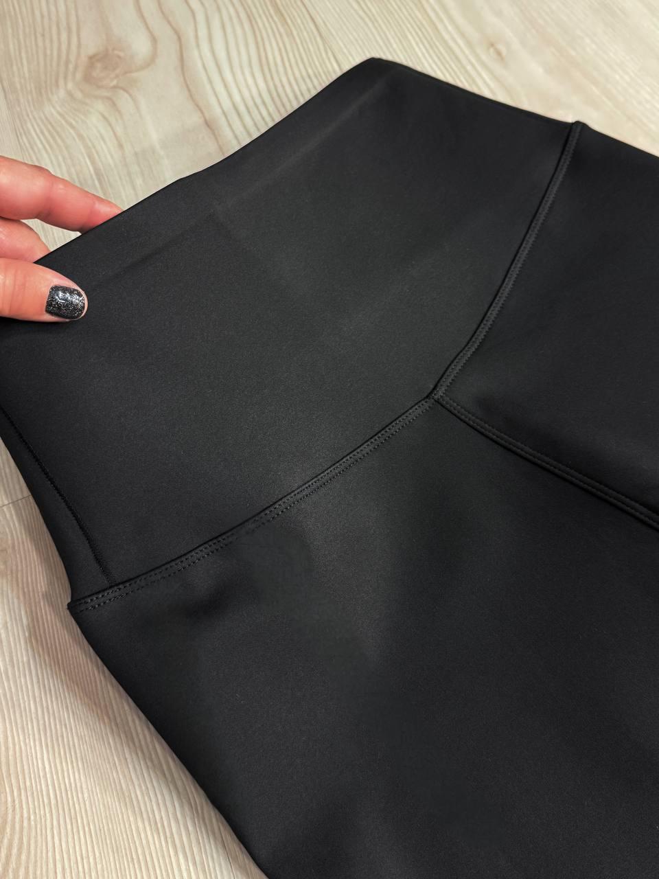 Лосины женские Black Cyclone 312 утепленные с утягивающим поясом и пуш-ап ML Черный (5687) - фото 7