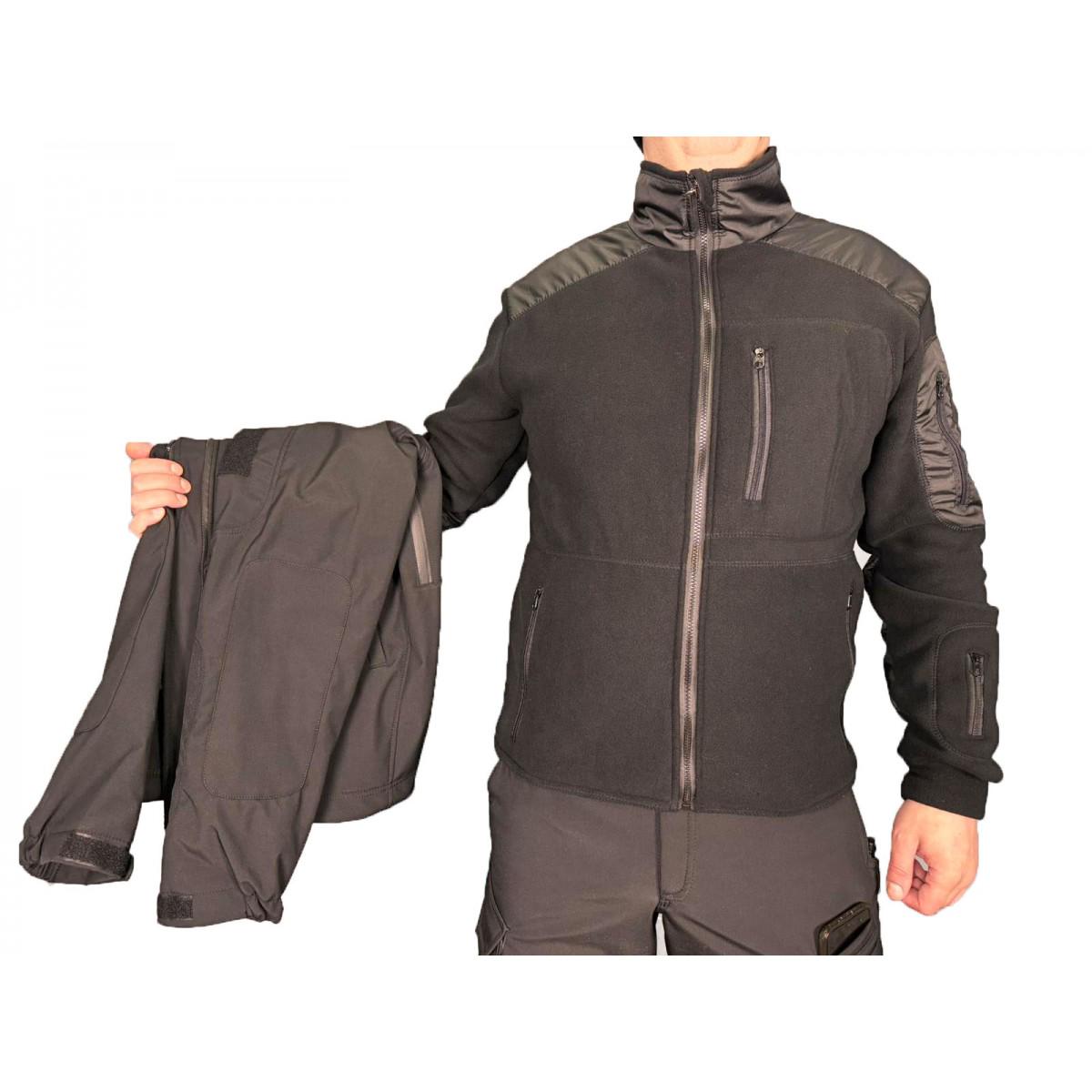 Куртка Pancer Protection Soft Shell с флис кофтой р. 44 Черный (357563644) - фото 5 Куртка Pancer Protection Soft Shell с флис кофтой р. 44 Черный (357563644) - фото 5