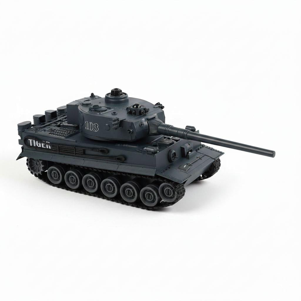 Танковое сражение на радиоуправлении 99823 2 танка/аккумуляторы 4,8 V/пульты 2,4 GHz/звуки/резиновые гусеницы Зеленый (31326789)