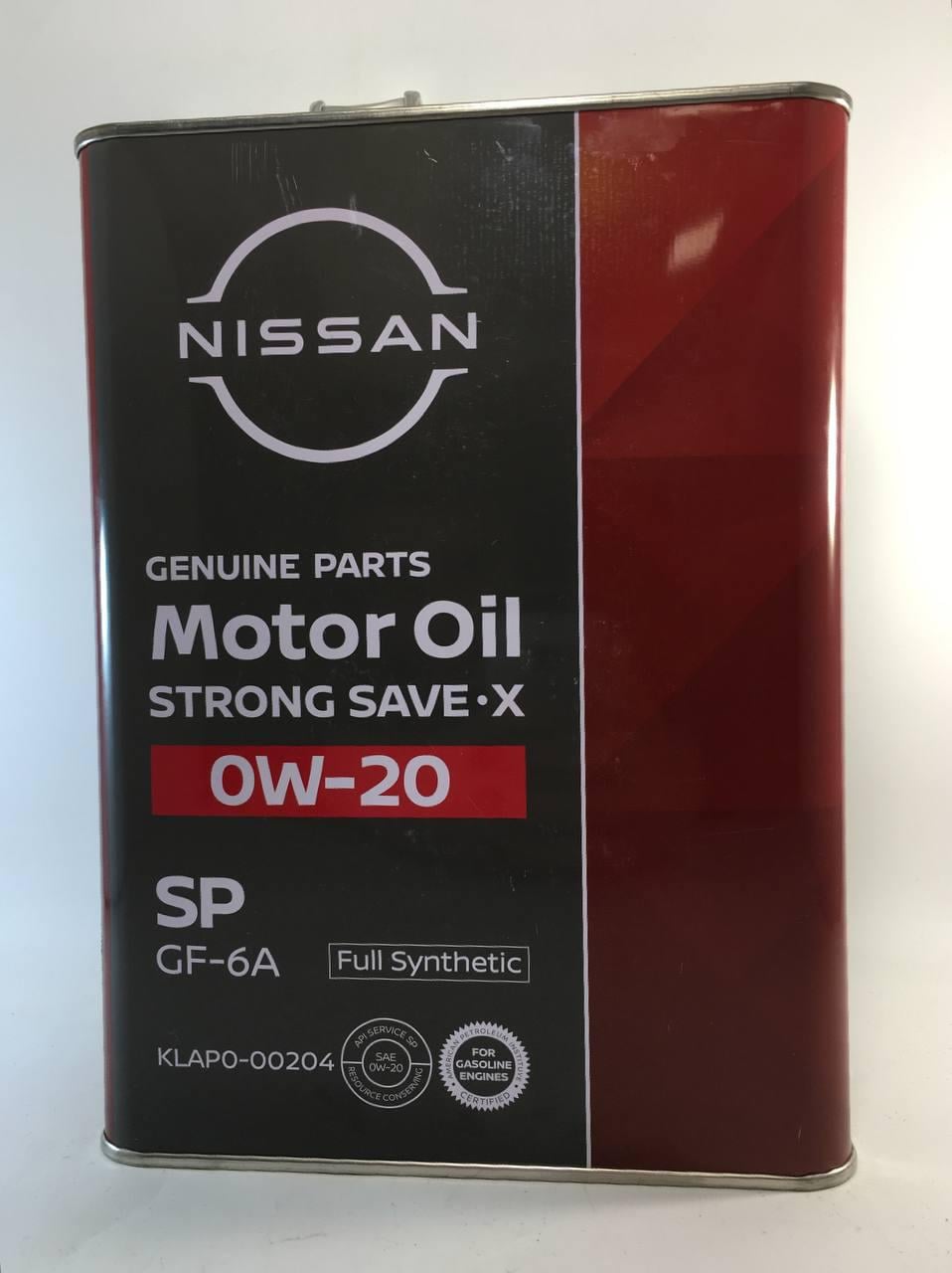 Моторне мастило Nissan Strong Save-X SN GF-5 0W-20 4 л (KLAP000204)