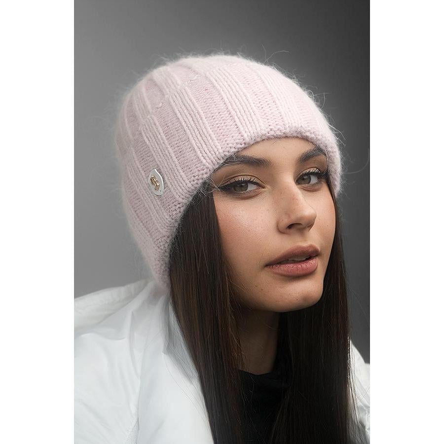 Шапка женская из шерсти кролика Braxton 6040 one size Светлый пудровый Шапка женская из шерсти кролика Braxton 6040 one size Светлый пудровый