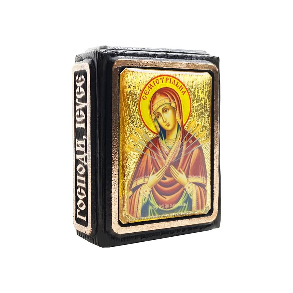 Икона Святая Богородица Семистрельная миниатюра (11139700)