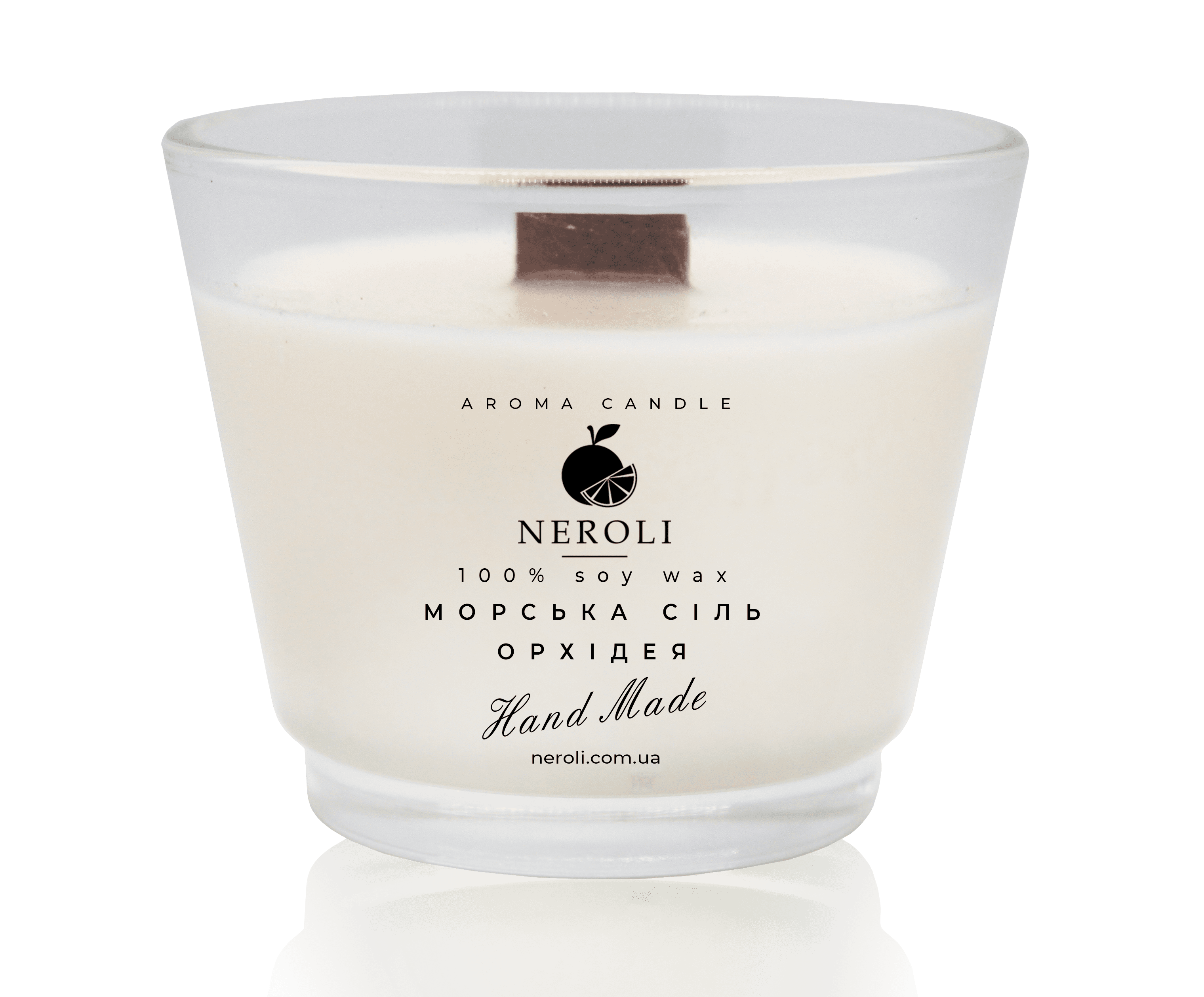 Аромасвічка соєва NEROLI Морська сіль та Орхідея Crystal Grace 100 мл
