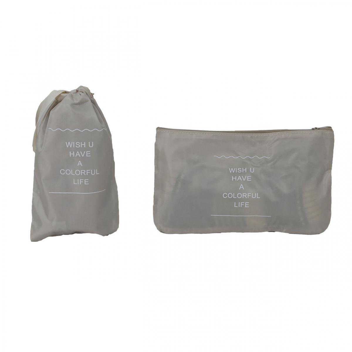 Набір дорожніх органайзерів 9в1 з нейлону для валізи та дому Бежевий (КДО-40-66) - фото 6