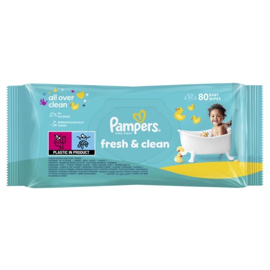 Салфетки влажные Pampers Fresh Clean 80 шт. (144395) Салфетки влажные Pampers Fresh Clean 80 шт. (144395)