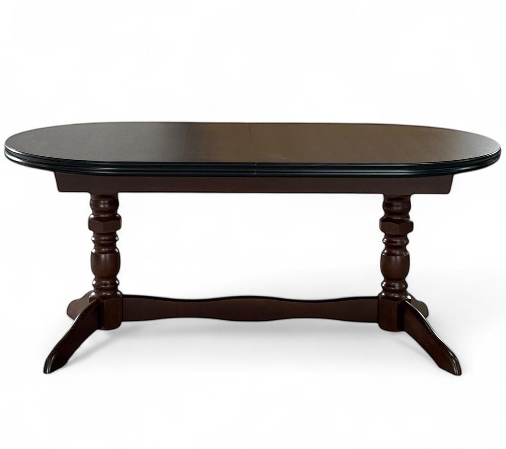 Обеденный стол раскладной овальный Скиф СТ-12 180х90/220х90 см Орех (26577890)