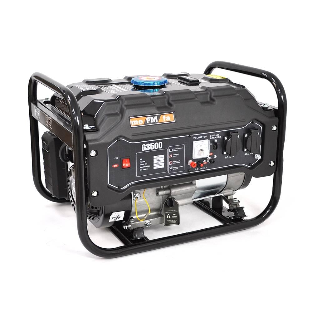 Генератор бензиновий meFMfa G3500 2,8 кВт 3 KVA однофазний 220V 50Hz 15 л 600х440х430 мм 44 кг (28451)