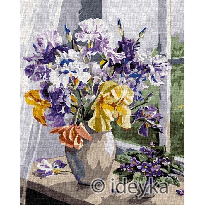 Картина по номерам Идейка Букет ирисов 40х50 см (KHO2990)