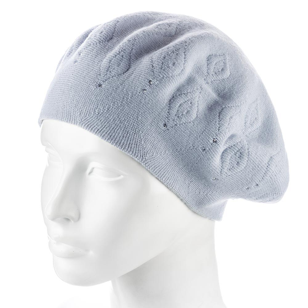 Берет женский Zolly ZH248 шерстяной двойной пепел (141642)