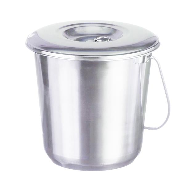 Ведро с крышкой из пищевой нержавеющей стали 12 л - фото 1 Ведро с крышкой из пищевой нержавеющей стали 12 л - фото 1