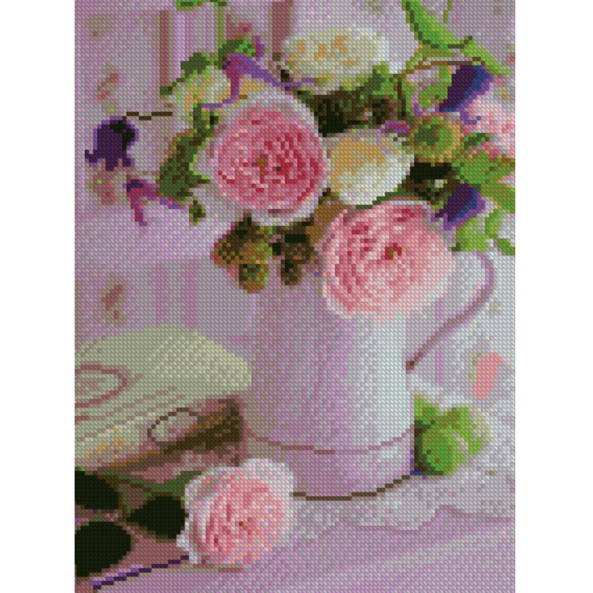 Алмазная мозаика Strateg Время для книги 30х40 см (Str-HX285)