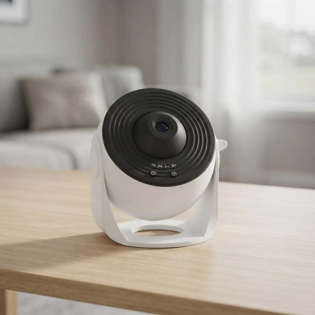 Ночник детский проектор звездного неба Galaxy Projector 12 картриджей Белый (53622)