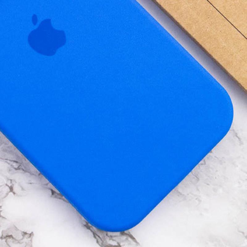 Противоударный чехол Silicone Case Full Camera Protective AA для Apple iPhone 12 Pro 6.1" Синий/Capri Blue - фото 3