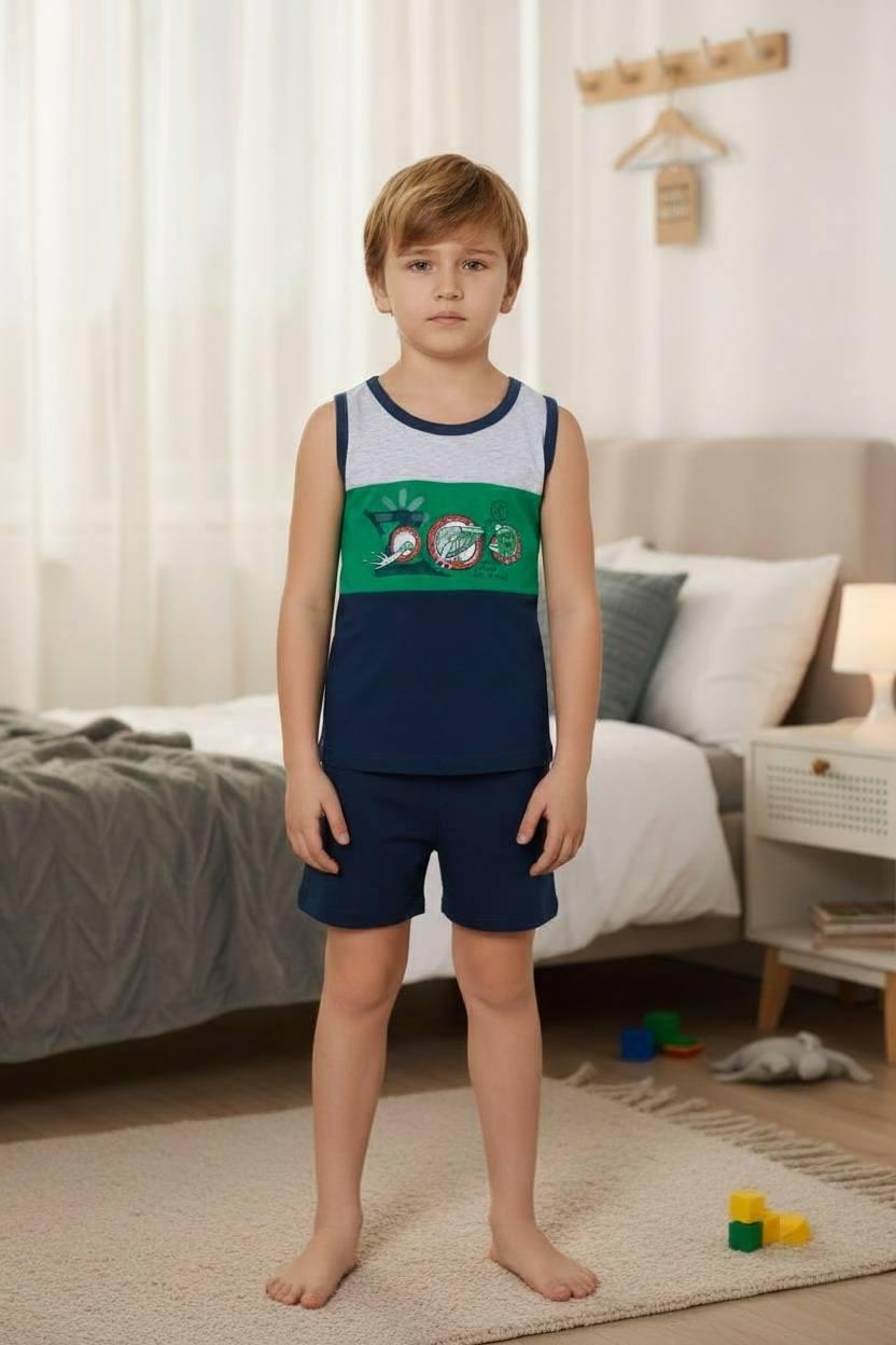 Домашний костюм-пижама для мальчика BAYKAR р. 4 104-110 см 4-5 лет Серый меланж (9670-220) Домашний костюм-пижама для мальчика BAYKAR р. 4 104-110 см 4-5 лет Серый меланж (9670-220)