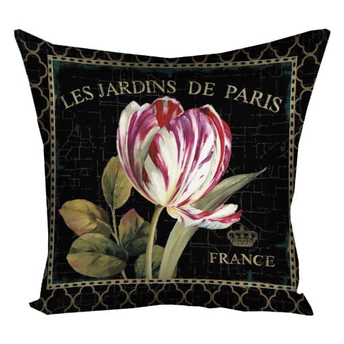 Подушка с принтом Les jardins de Paris 50x50 см (5P_8M043)