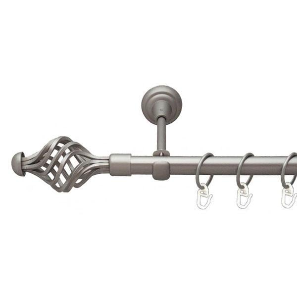 Карниз для штор Orvit Ажур однорядний 16 мм 200 см Сатин (000-5804)