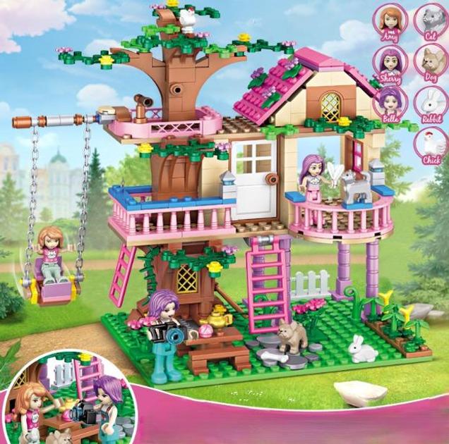 Конструктор для девочек Girls Friends Домик на дереве с куклами и животными 504 дет. - фото 4 Конструктор для девочек Girls Friends Домик на дереве с куклами и животными 504 дет. - фото 4