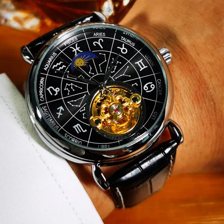 Наручний годинник Winner 8271 Silver/Black - фото 3 Наручний годинник Winner 8271 Silver/Black - фото 3