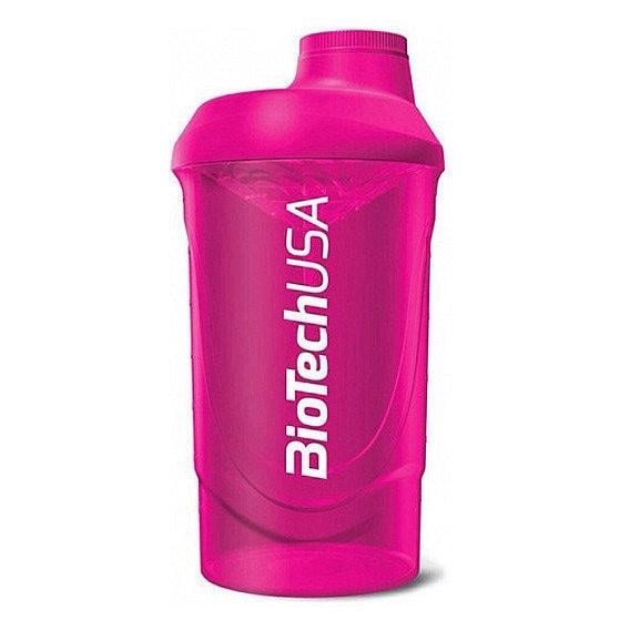 Шейкер BioTechUSA Wave Shaker 600 мл Pink - фото 1