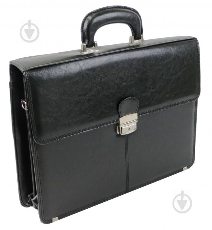 Портфель деловой из искусственной кожи JPB Черный (TE-29 black)