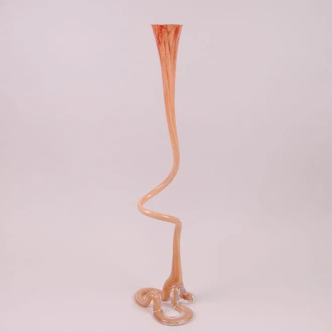 Ваза стеклянная фигурная Flora 80 см Коричневый (8234) Ваза стеклянная фигурная Flora 80 см Коричневый (8234)