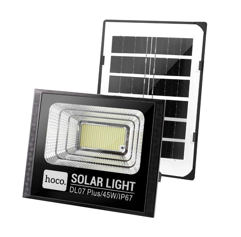 Лампа наружная Hoco DL07 Plus с солнечной панелью 45W IP67 (609168)