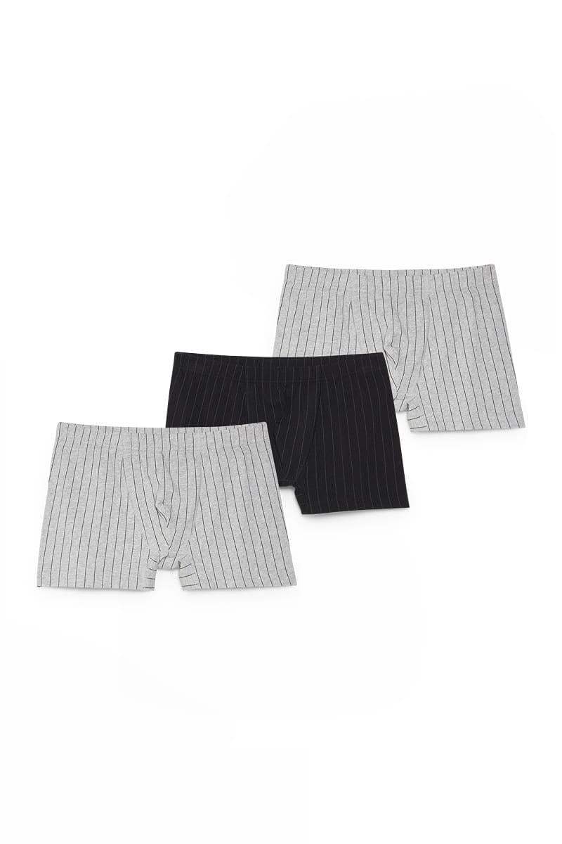 Труси C&A 3 шт. S Світло-сірий/Чорний (848332167501)