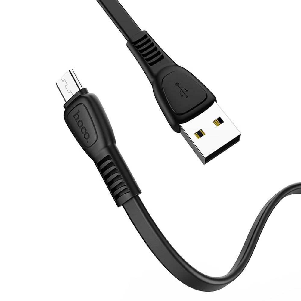 Кабель Hoco X40 Noah charging data cable for Micro Black - фото 1