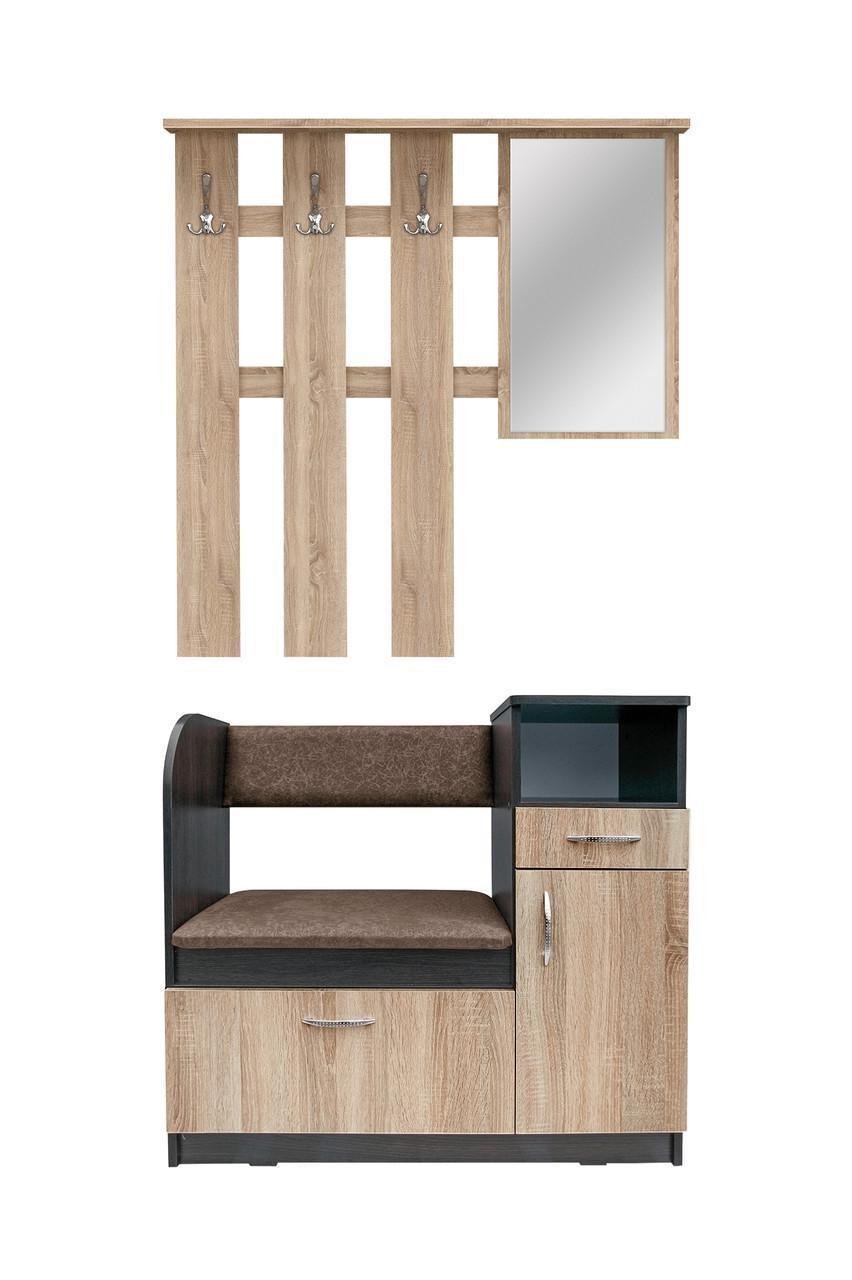 Передпокій МАКСІ-МЕблі Естелла Венге магія/Дуб сонома (10055)