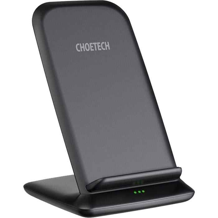 Зарядное устройство беспроводное Choetech T555-F 15W Fast Wireless Charging Stand 1,2 м Black (T555-F-BK)