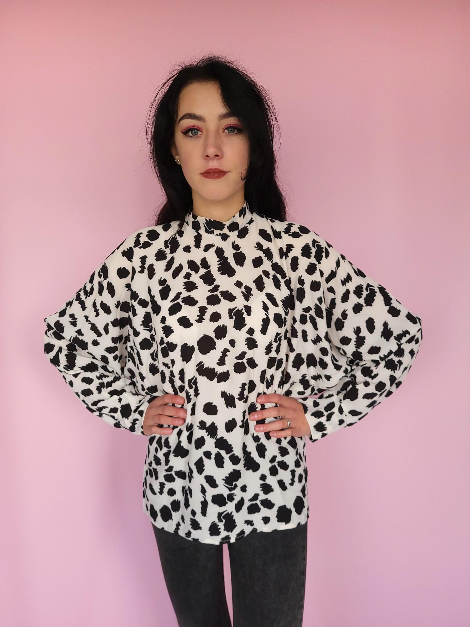 Блуза Boohoo L Молочный/Черный (10285/46) - фото 2 Блуза Boohoo L Молочный/Черный (10285/46) - фото 2