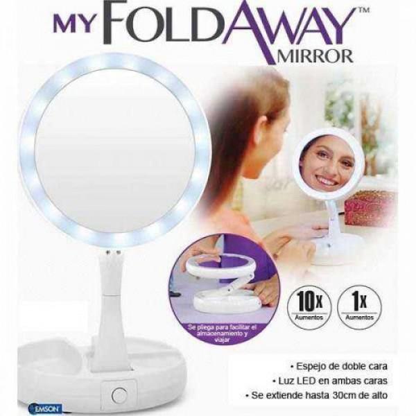 Зеркало для макияжа My Fold Away Mirror сложное с Led подсветкой (918) - фото 4