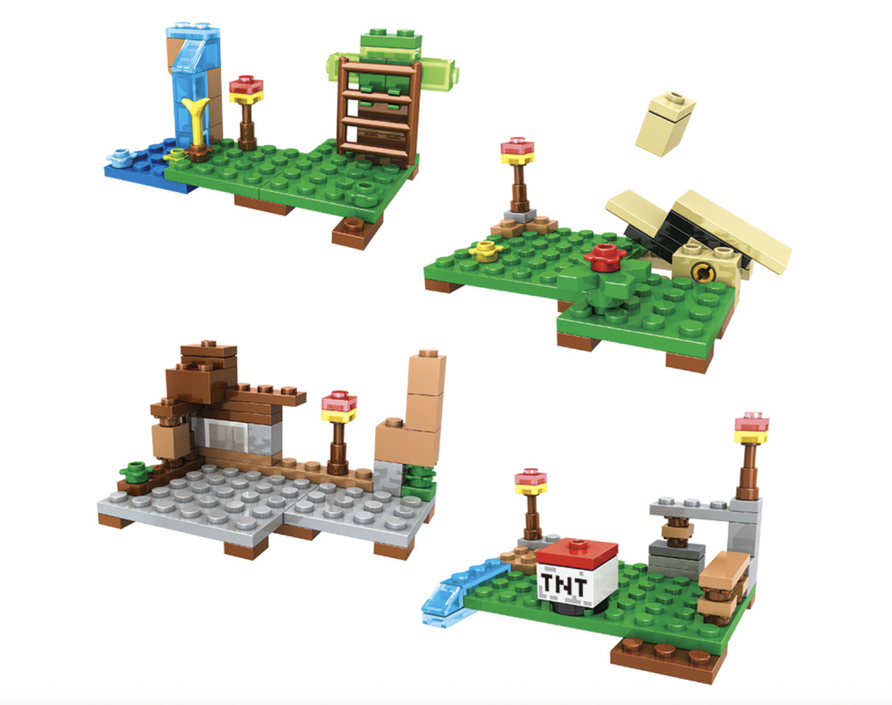 Конструктор My World Битва біля водоспаду 231 деталей (SJ82007) - фото 6