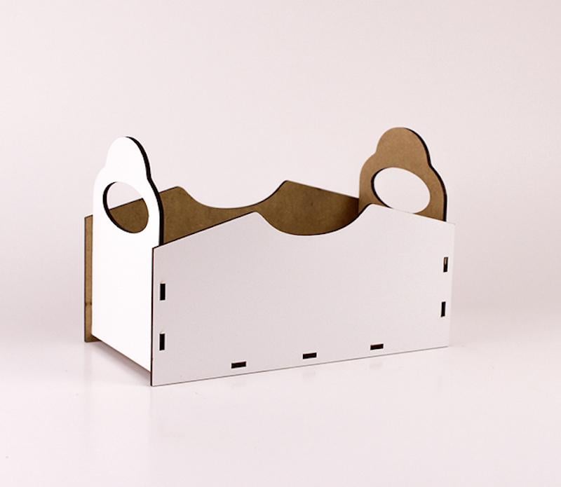 Кашпо з ручками Білий (3478)