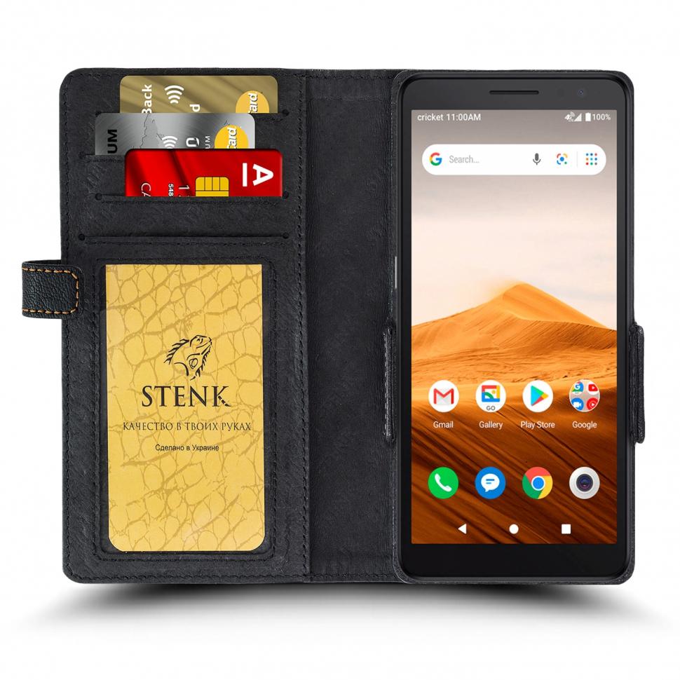 Чехол книжка Stenk Wallet для Alcatel APPRISE Черный (67625)
