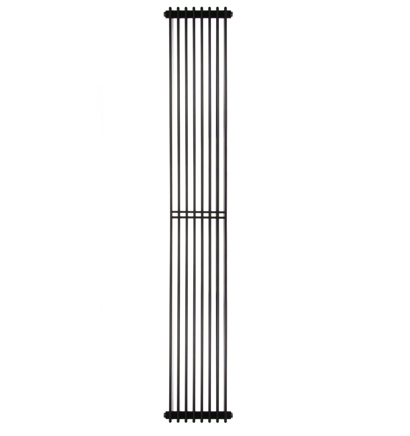 Радиатор дизайнерский Betatherm Metrum 1800x255 мм вертикальный Черный матовый (BT-BM6 2180-30/08 9005M 99)