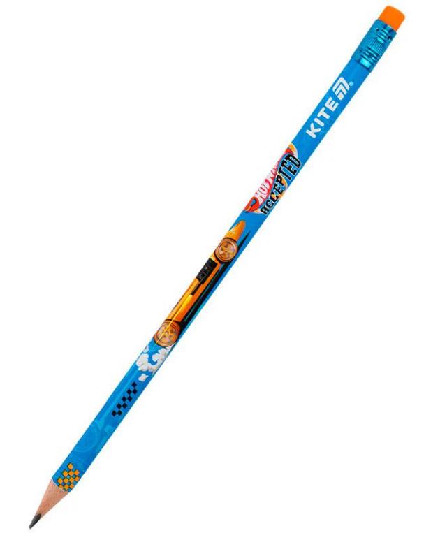 Карандаш графитный HW25-046 с резинкой трехгранный Карандаш графитный HW25-046 с резинкой трехгранный