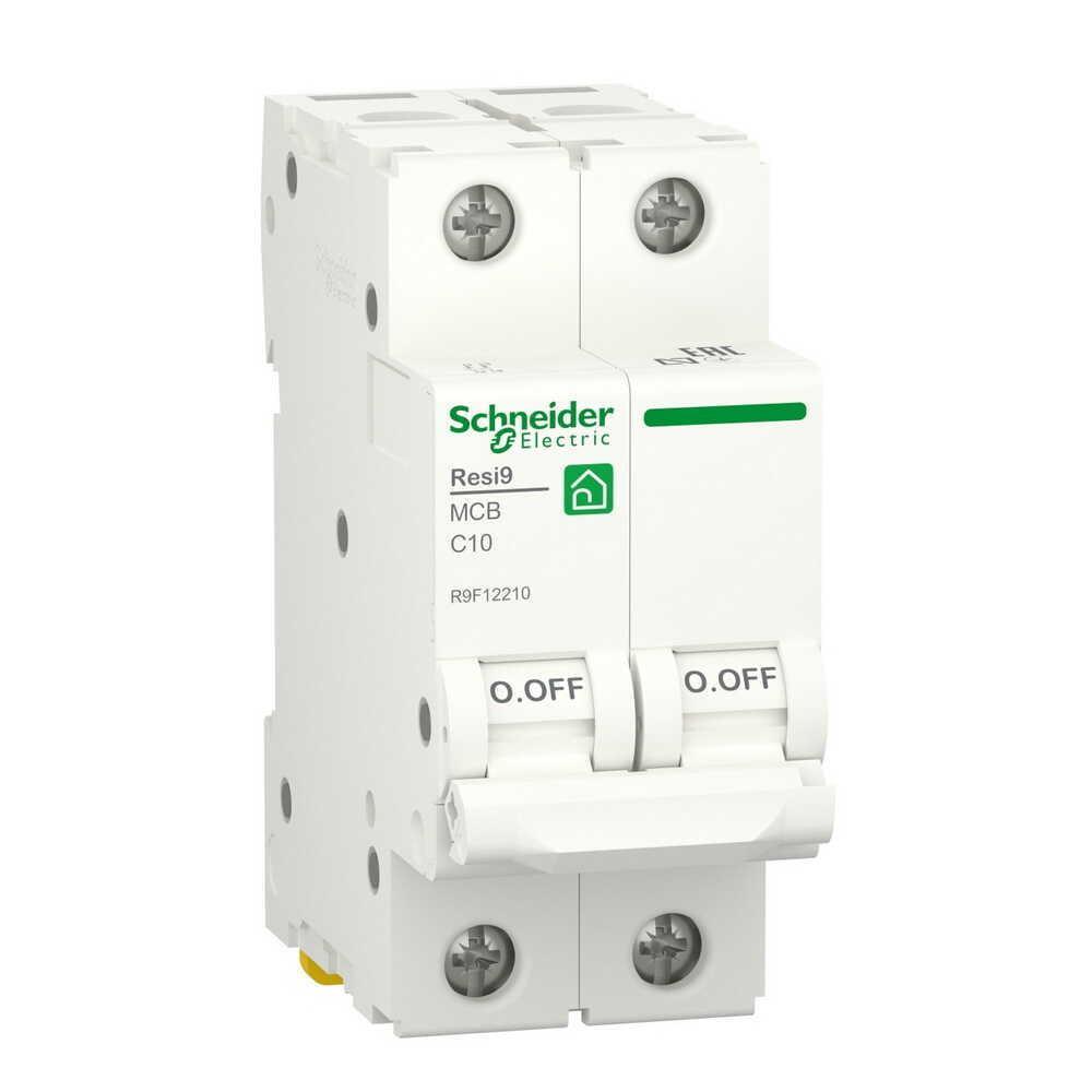 Автоматичний вимикач Schneider Electric 6 кА C 2P 10 А Resi9 (R9F12210)