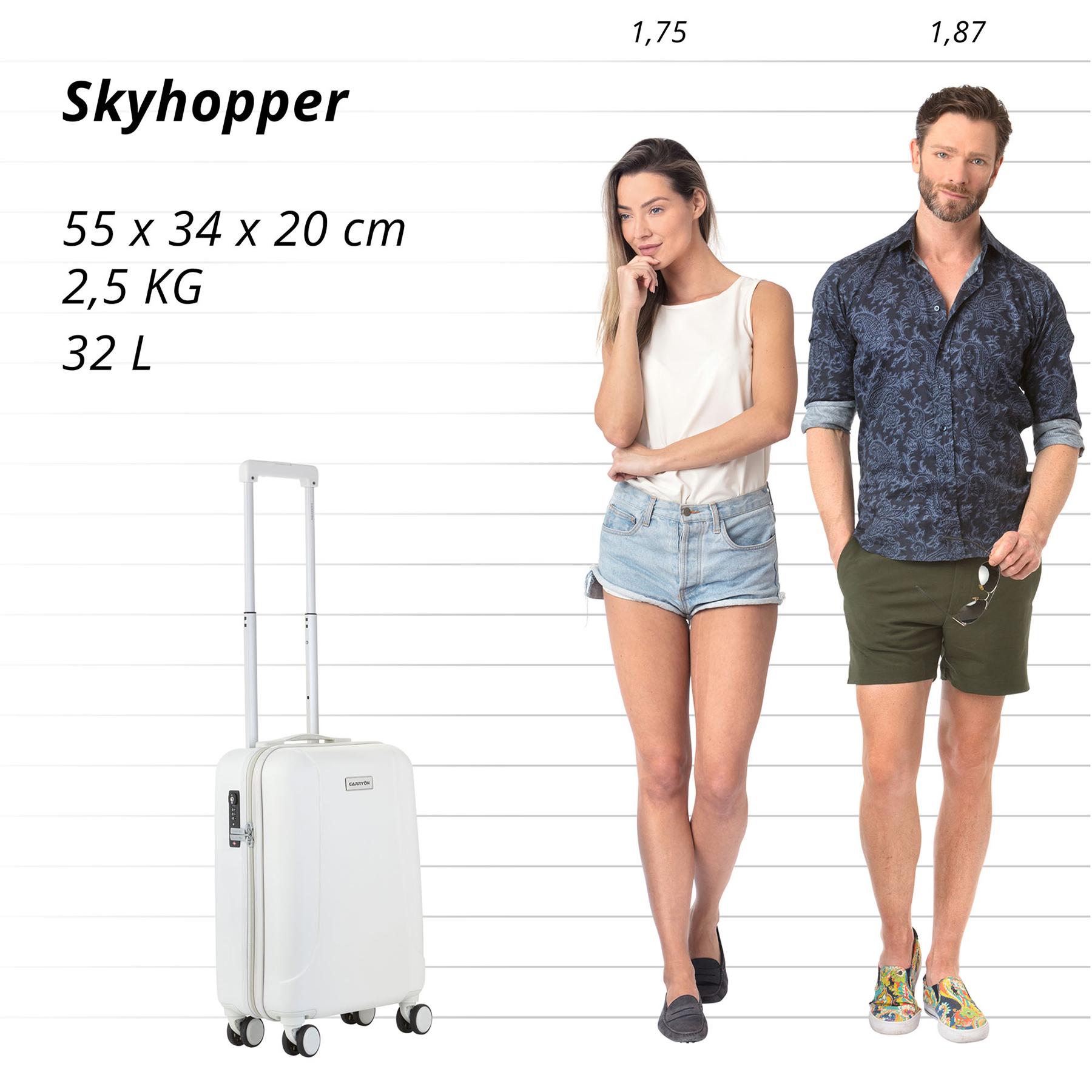 Чемодан CarryOn Skyhopper S White (502422) - фото 6