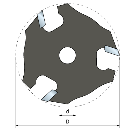 Фреза дисковая Freud 56-11408P D50,8 h3 (56-11408P) - фото 2