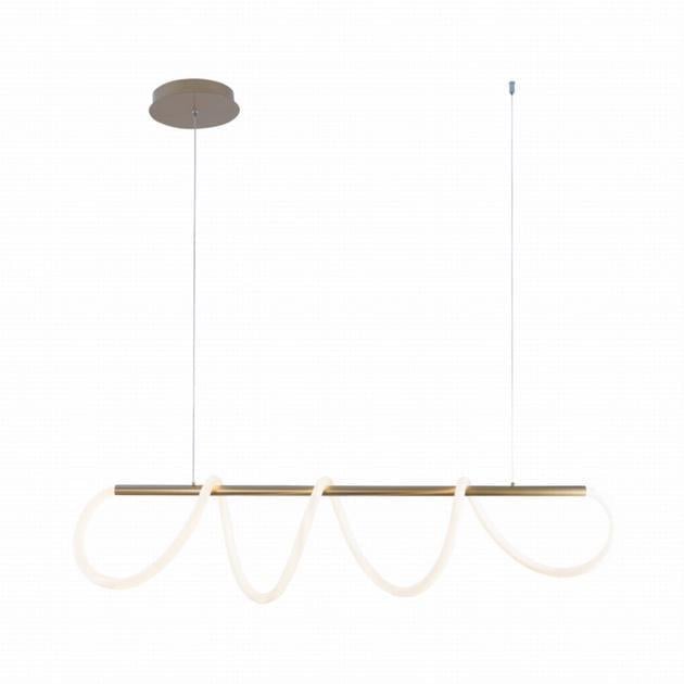 LED-люстра підвісна Valeso зі спіральним розсіювачем 3000К IP20 20006PM 42W Хром (28685882)