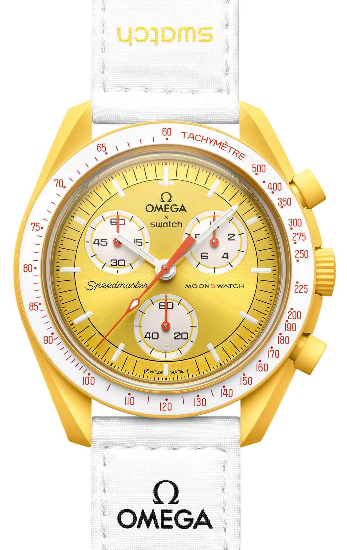 Наручные часы Swatch Omega Bioceramic MoonSwatch Collection Mission to Sun (SO33J100) - фото 1